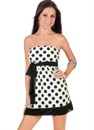 Vestido em Helanca light com elástico no busto